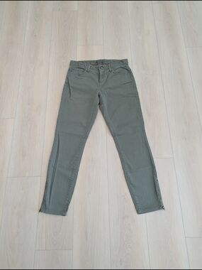 Tommy Hilfiger Olive Green Ankle Crop Pants